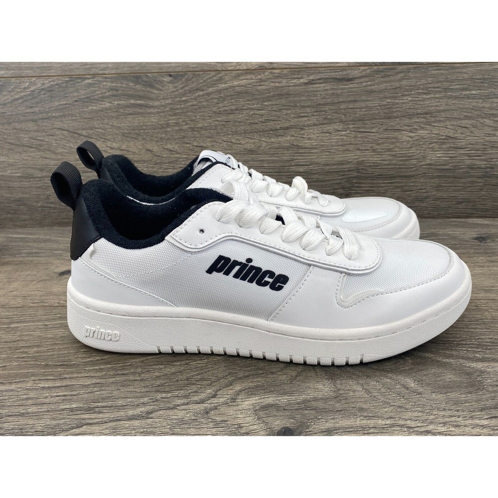 Prince Cup 883 Sneakers Women 6.5 White Vintage Low Top Leather Athletic Shoes